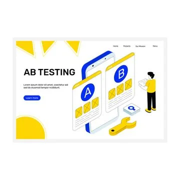 A/b Test Illustrazione stock