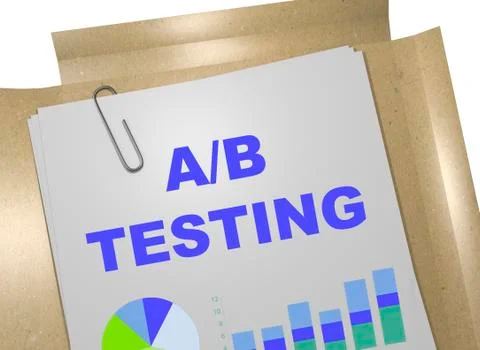 A/B Testing - business concept イラスト素材