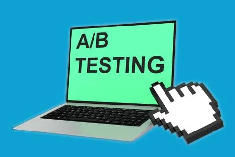 A/B Testing concept Stock Illustration