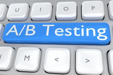 A/B Testing concept Stock Illustration