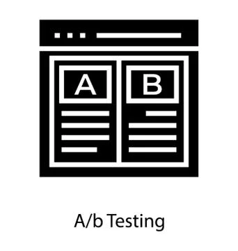 A B Testing Design 스톡 일러스트