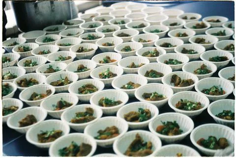 Bữa trưa ở công ty - Lunch at work - Film Photo Stock Photos