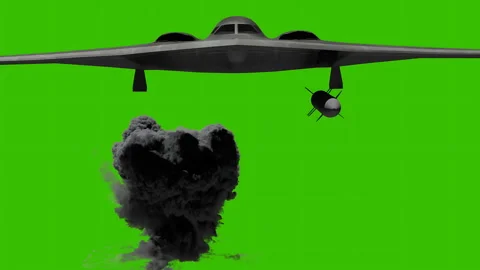 B2 bomber Stock Footage 312087768