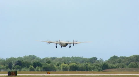 B24 takeoff Stock Footage 25066730