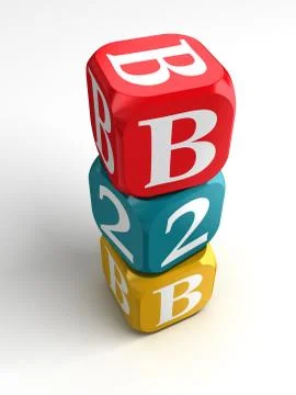 B2b box tower Stock Illustration