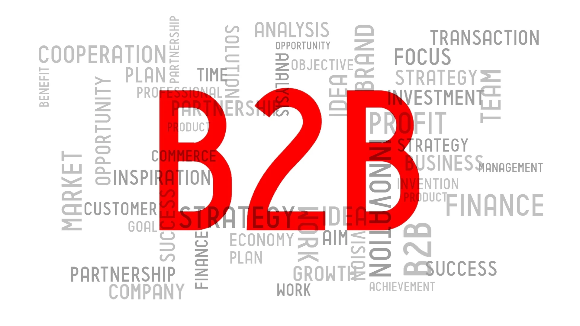 B2B (business to business) - typography,... | Stock Video | Pond5