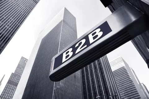 B2B concept 스톡 사진