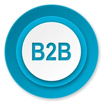 B2b icon. Stock Illustration