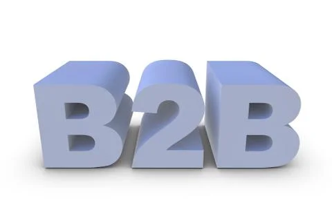 B2b letter Stock-Illustration