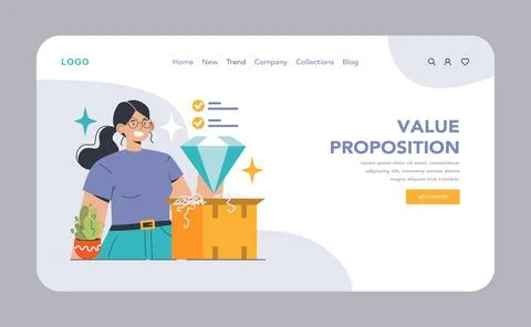 B2B Marketing concept. Flat vector illustration イラスト素材