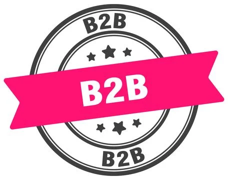 B2b stamp. b2b label on transparent background. round sign Stock Illustration