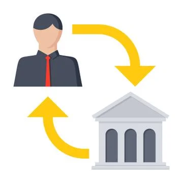 B2G Vector Icon Stock Illustration