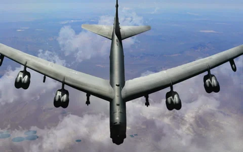 B52 stratofortress bomber Stock-Footage 28495141