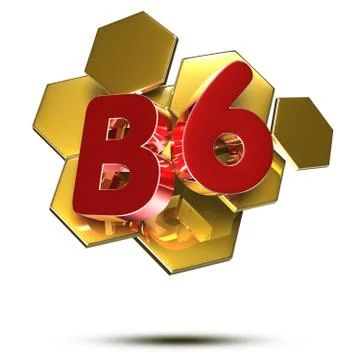 B6 message 3D rendering on white background.(with Clipping Path). Stock Illustration