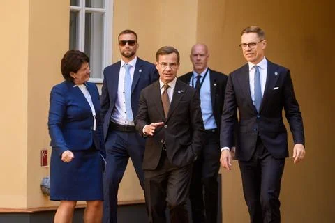 B9 summit. Riga, Latvia. Stock Photos