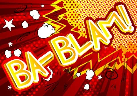 Ba-Blam! - Vector illustrated comic book style expression. 库存插图