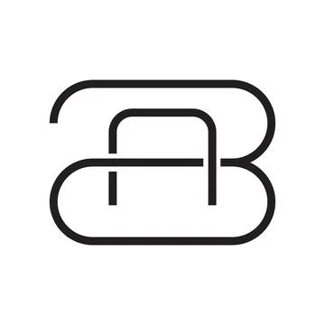 Ba initial letter vector logo Stock Illustration