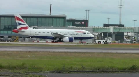 BA Taxiing Heathrow Stock Footage 22379964