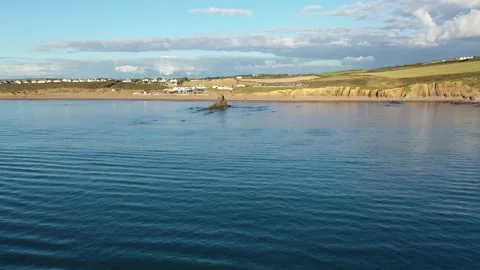 BA Ursus - Cornwall Drone - 005 Stock Footage 140990953