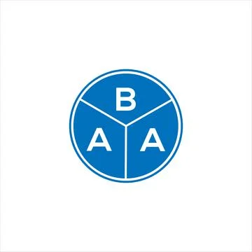 BAA letter logo design. BAA monogram initials letter logo concept. BAA letter Stock Illustration