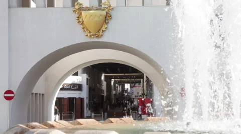 Bab Al- Bahrain Souk Gate,  Manama Souk.  Stock Footage 60194314