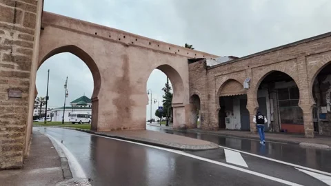 Bab El Had Gate and City Walls in Rabat, Morocco December 10, 2025 Vídeos de archivo 324892313