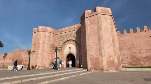 Bab El Had Gate and City Walls in Rabat, Morocco December 10, 2025 Stock Footage 324893680