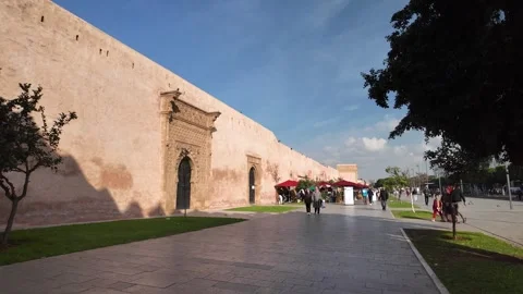 Bab El Had Gate and City Walls in Rabat, Morocco December 10, 2025 Stock-Footage 324893693