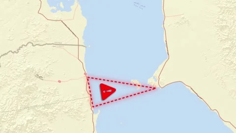 Bab el mandeb strait map illustrating maritime security concern zones with .. Видео 345730639
