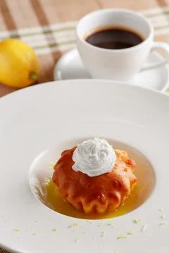 Baba based on Limoncello Stock Photos