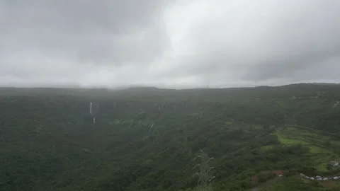 Baba waterfalls Aerial view 스톡 동영상 202678744