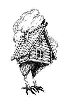 Baba Yaga House Stock-Illustration