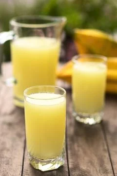 Babaco juice Stock Photos