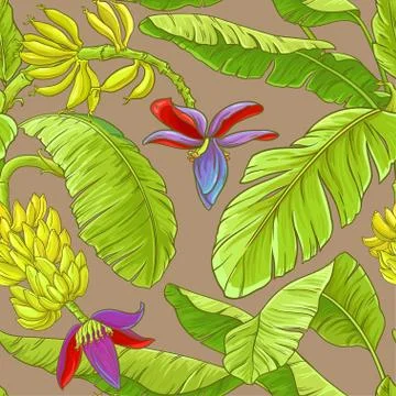 Babana vector pattern Stock Illustration