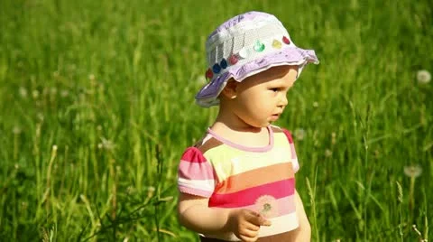 Babe in nature Stock Footage 11130426