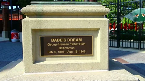 Babe Ruth statue, Baltimore 库存影片 29507347