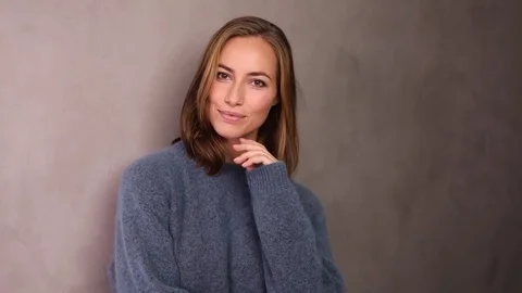 Babe in Soft sweater Stock-Footage 80253059
