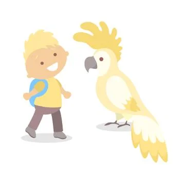 Babies with animals. Stock Illustration