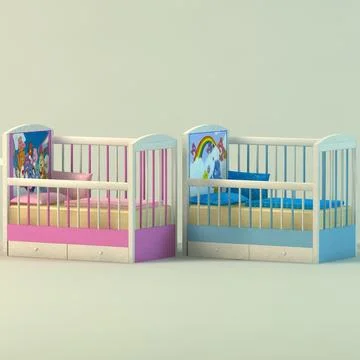 Babies Cot 3D Model