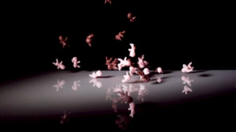 Babies falling on Black Population decreasing birth rate, Overpopulation problem 스톡 동영상 163722016