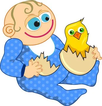 Babies First Easter Stock-Illustration