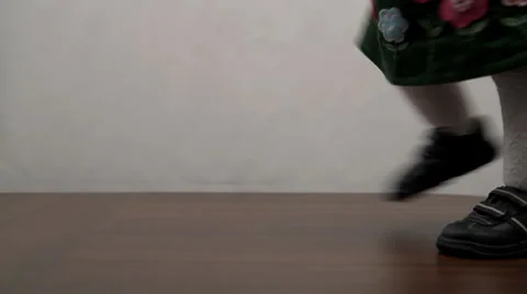 Babies steps right to left Stock Footage 29342524