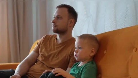 Baby and dad Stock Footage 188551701