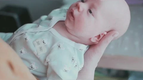 Baby and dad Video stock 188551733