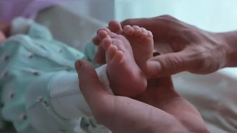 Baby and dad Stock Footage 188551734