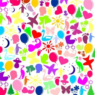 Baby background Stock Illustration