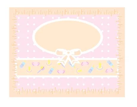 Baby background , vector illustration Stock Illustration