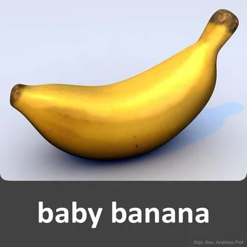 Baby banana 3D Model