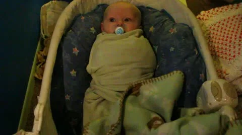 Baby Bassinet Video stock 10803206