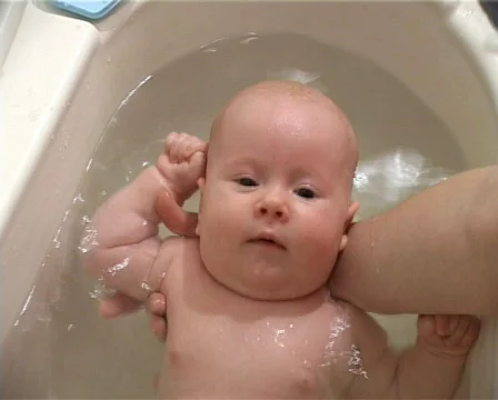 Baby bath Stock Footage 668505